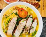 Hình bước làm 5 của món Bánh mì chả cá ThuNhà làm