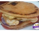 A picture of step 3 of Dosa Egg sandwich.