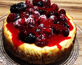 Foto del paso 8 de la receta: Cheesecake de vainilla, frambuesas y moras con salsa de frutos rojos