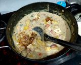 A picture of step 2 of Nav Ratna Korma.