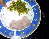 A picture of step 1 of Kofta Biryani.