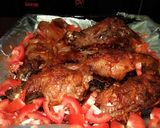 A picture of step 4 of Oven roasted chicken paprika.