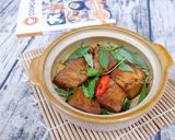 Hình bước làm 4 của món Mít Non Kho Rau Răm Chay