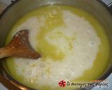 A picture of step 1 of Sour trahana with feta cheese and butter by Katina.
