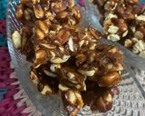 A picture of step 5 of Moongphali Chikki (peanut brittle).