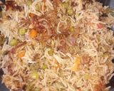 A picture of step 3 of Buttermilk veg biryani.