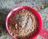A picture of step 4 of Sattu halwa.