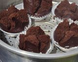 Foto langkah ke 5 dari resep Bolu Coklat Kukus Gluten-free No Mixer.