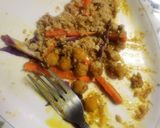 A picture of step 3 of Cauliflower Rice & Curried Chickpeas.