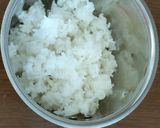 A picture of step 1 of Leftover rice paal kolukattai.