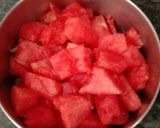 A picture of step 1 of Watermelon juice.