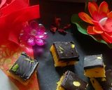 A picture of step 4 of Badam chocolate fudgy bites.