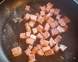 A picture of step 1 of Sweetcorn ham and rice.