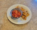 A picture of step 5 of Fruit Salsa.