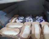Foto langkah ke 8 dari resep Roti Isi Pasta Ubi Ungu (Tanpa Ulen).