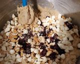 A picture of step 5 of White Chocolate and Cranberry Cashew Cookies.
