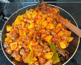 Foto langkah ke 4 dari resep Sambal goreng kentang ati ampela daun jeruk.