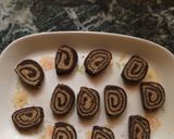 A picture of step 8 of Chocolate Swiss rolls.