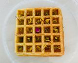 A picture of step 5 of Pistachio baklava waffle.