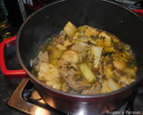 A picture of step 10 of Persian artichoke and celery stew.