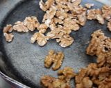 A picture of step 2 of Black forest cake stuff California crunchy walnuts cake.