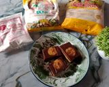 Foto langkah ke 9 dari resep Nagasari Cokelat Potong.