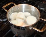 A picture of step 1 of Yam balls.