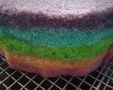Foto langkah ke 5 dari resep Steamed Rainbow Cake Ny Liem.