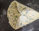 A picture of step 2 of Methi Paratha Fenugreek Pata tha.