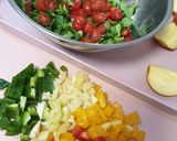 Alap saláta Kedvenc dresszinggel recept fázis 2 fotója