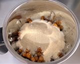 A picture of step 2 of Protein Power Chickpea Appes with Coconut Peanut Chutney (Kala chana breakfast).