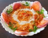 A picture of step 3 of Malai do pyaza.