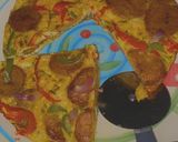 A picture of step 6 of Plaintain Fritata.