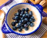 Hình bước làm 3 của món 💚 Cháo Sữa Yến Mạch Topping Blueberry