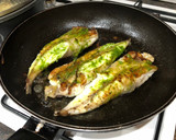 Foto del paso 7 de la receta: Rape a la plancha con guarnición de espárragos salteados y tomate cherry