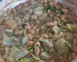 A picture of step 3 of Butterbean stew.