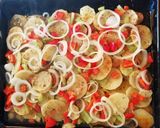 Foto del paso 2 de la receta Anchova y dorada al horno con verduras con almejas a la marinera 🐟