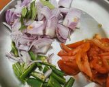 A picture of step 1 of Kerala Tuna Masala.