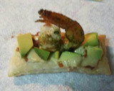 Foto del paso 15 de la receta: Milhoja de langostinos con emulsión de mango