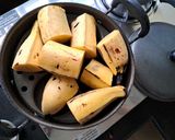 A picture of step 2 of Steamed Nendram pazham.
