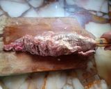 Foto del paso 3 de la receta: Carne rellena con papas al horno