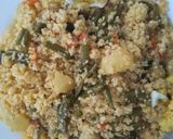 A picture of step 4 of Steamed Vegetable Couscous.
