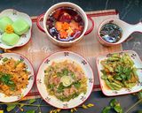 Hình bước làm 6 của món Mâm cơm kết hợp cả 5 nguyên liệu của #giodo