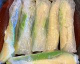 Hình bước làm 1 của món Avocados Spring Roll