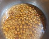 A picture of step 2 of Chana gehu masala.