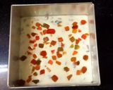 A picture of step 3 of Milky bar white burfi.