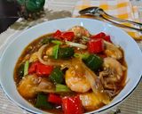 Foto langkah ke 7 dari resep Udang Saus Tiram.