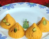 A picture of step 5 of Kesar Pistachio Mawa Modak.