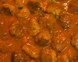 A picture of step 7 of Garden-Style Meatballs.