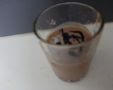 A picture of step 5 of Choco chickoo smoothie.